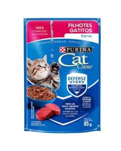 Alimento Úmido Cat Chow Gatos Filhotes Carne 85g