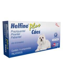Vermífugo Helfine Plus Cães 4 Comprimidos 