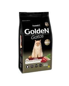 Ração Golden Gatos Castrados Adultos Carne 10,1 Kg